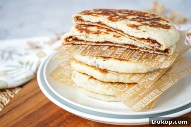 Hodduk for asian dessert recipes, a warm, golden-brown fried pancake.