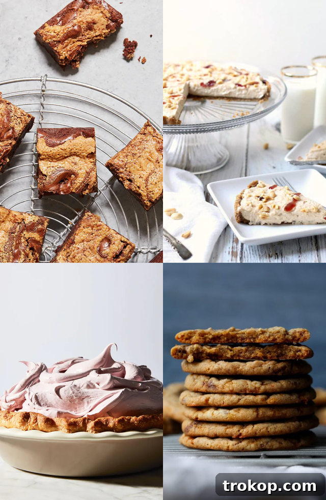 Crave-Worthy Peanut Butter Desserts You Need to Bake 2 A selection of delicious peanut butter desserts, showcasing various treats like cookies, pies, and bars.