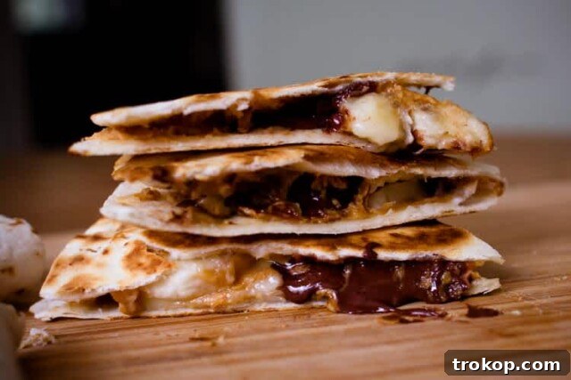 Crave-Worthy Peanut Butter Desserts You Need to Bake 10 Sweet peanut butter and banana quesadillas, golden brown and filled with melty goodness.