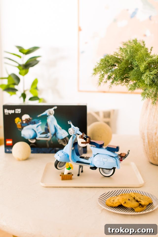 30 Gifts for Brothers and Sisters to Enjoy Together 3 Gifts for Siblings to Share LEGO Vespa by Ashley Rose of Sugar & Cloth
