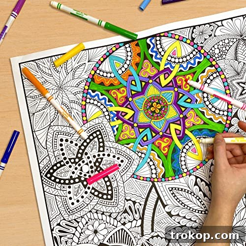 Giant Coloring Poster Mandala Madness for Kids and Adults - Great for Family Time, Girls, Boys, Arts and Crafts, Adults, Care Facilities, Schools and Group Activities (1 Pack) Giant Coloring Poster Mandala Madness for Kids and Adults - Great for Family Time, Girls, Boys, Arts and Crafts, Adults, Care Facilities, Schools and Group Activities (1 Pack)