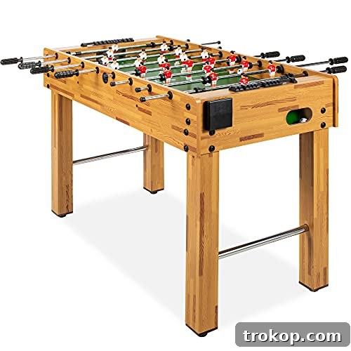 Best Choice Products 48in Competition Sized Foosball Table, Arcade Table Soccer for Home, Game Room, Arcade w/ 2 Balls, 2 Cup Holders Best Choice Products 48in Competition Sized Foosball Table, Arcade Table Soccer for Home, Game Room, Arcade w/ 2 Balls, 2 Cup Holders