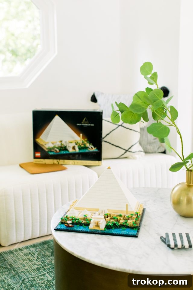 30 Gifts for Brothers and Sisters to Enjoy Together 12 Gifts for Siblings to Share - LEGO Great Pyramid of Giza by Ashley Rose of Sugar & Cloth