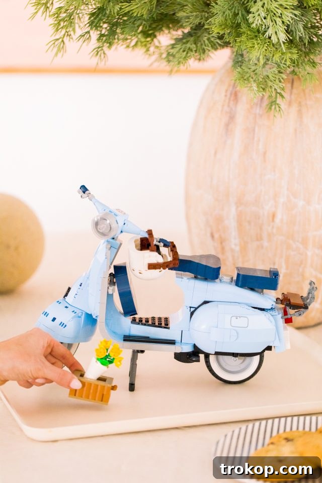 30 Gifts for Brothers and Sisters to Enjoy Together 6 Gifts for Siblings to Share LEGO Vespa for Older Siblings by Ashley Rose of Sugar & Cloth