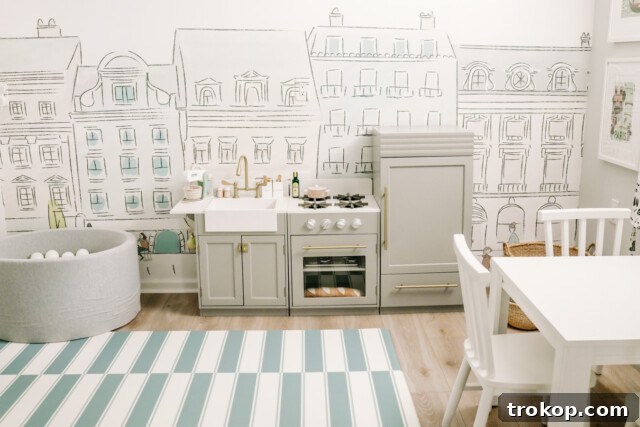 17 Playroom Gems: Fun and Adorable Ideas for Kids 16 install a kids play kitchen in a kids playroom
