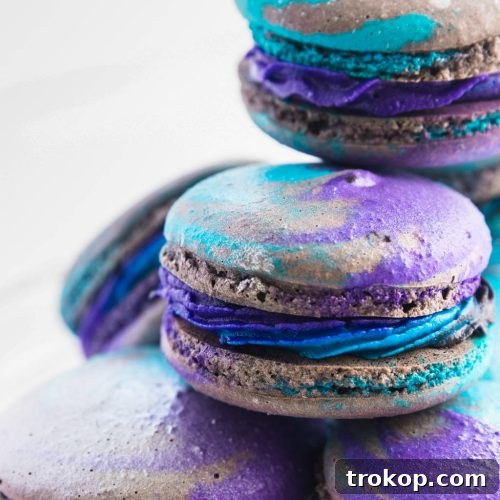 Best Galaxy Macarons Recipe by Sugar and Cloth