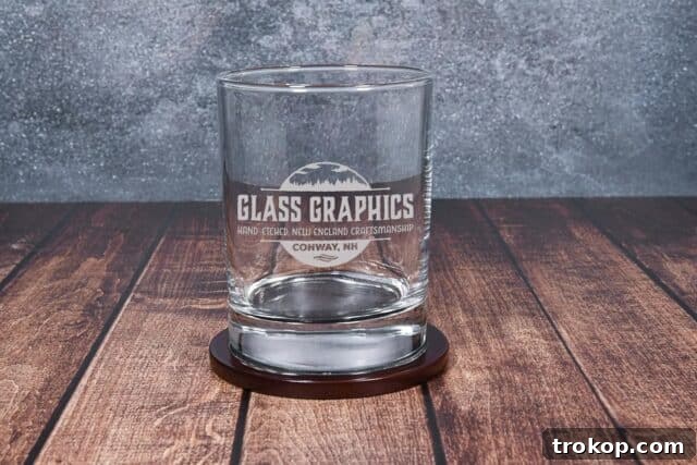 Personalized Engraved Bourbon Rocks Glass