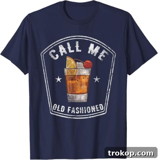 Vintage Call Me Old Fashioned Whiskey Funny T Shirt