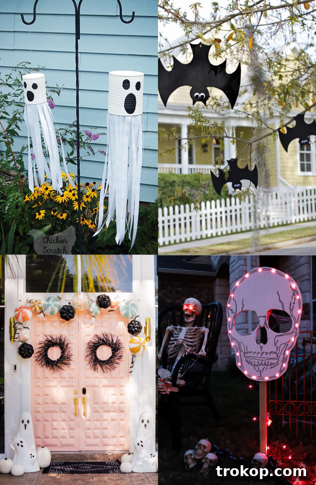 Front Yard DIY Outdoor Halloween Decorations