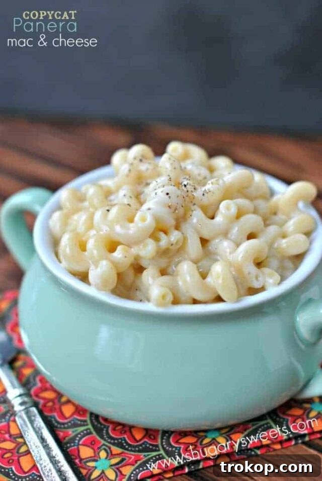 Creamy Copycat Panera Mac and Cheese, ultimate comfort food