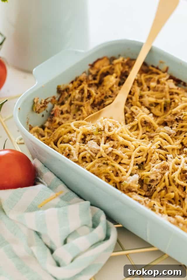 Baked Chicken Spaghetti for healthy and easy pasta side dishes
