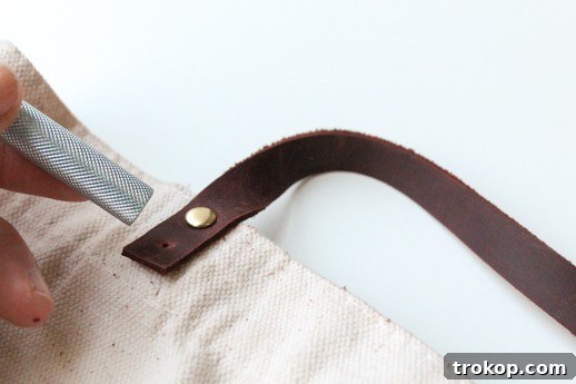 DIY Revamp Any Bag with Leather Straps - Sugar & Cloth - Houston Bloggers - DIY Accessory