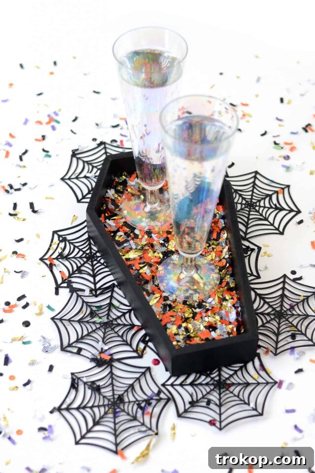 Coffin Tray for a Halloween Celebration