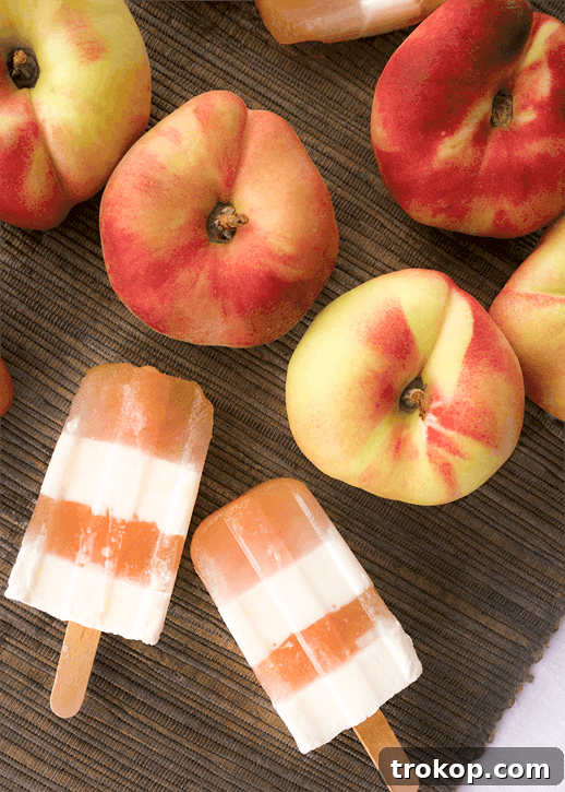 peaches and cream pops recipe by Nanette Wong for Sugar & Cloth
