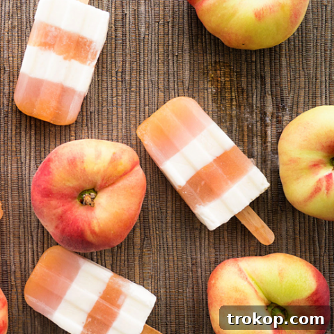 peaches and cream pops recipe by Nanette Wong for Sugar & Cloth