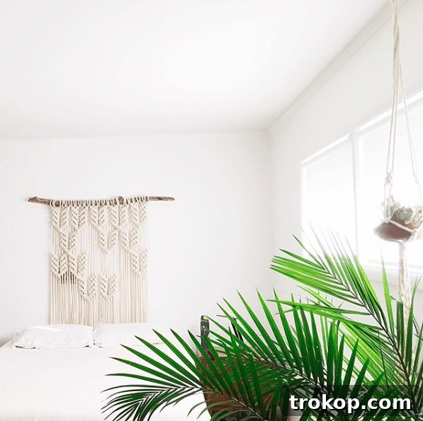 Crafting Your Dream Bedroom: DIY Headboard Inspiration 13 Bohemian macrame headboard, a crafty and relaxing DIY project.