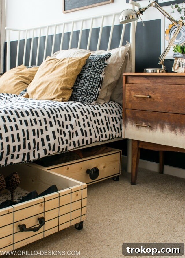 Maximize Space with Smart Under Bed Shoe Storage 11 Rolling Wooden DIY Storage Boxes