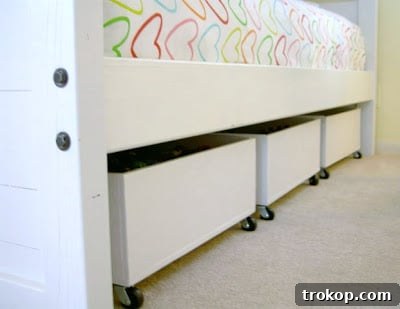 Maximize Space with Smart Under Bed Shoe Storage 13 DIY Under Bed Storage Bins From Plywood