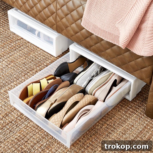Maximize Space with Smart Under Bed Shoe Storage 10 Under Bed Drawer for under bed shoe storage ideas
