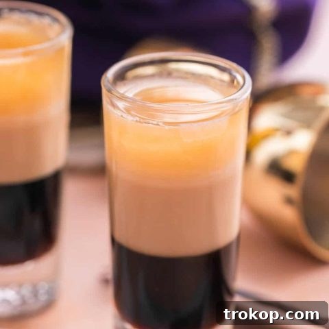 Duck Fart Shot recipe - a sweet, potent, and creamy layered shot