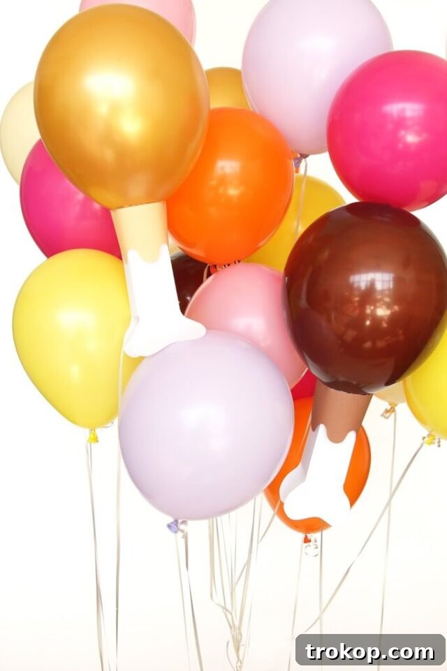Easy & Festive: 23 Thanksgiving Turkey Crafts 13 DIY Emoji Turkey Leg Balloons