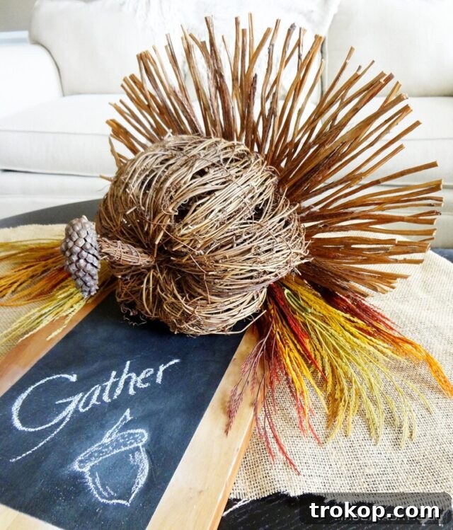 Easy & Festive: 23 Thanksgiving Turkey Crafts 5 Twigs Turkey Centerpiece