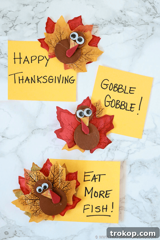 Easy & Festive: 23 Thanksgiving Turkey Crafts 7 Turkey Magnets