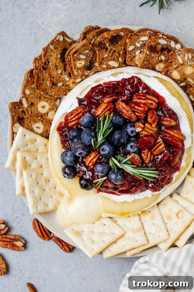 Elevate Your Thanksgiving Dinner Unforgettable Recipes 13 Baked Brie with Cranberries