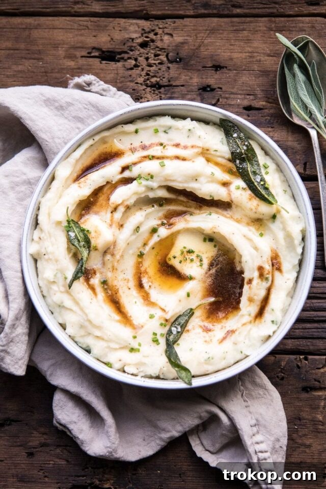 Elevate Your Thanksgiving Dinner Unforgettable Recipes 16 buttery herbed mashed potatoes for thanksgiving food ideas