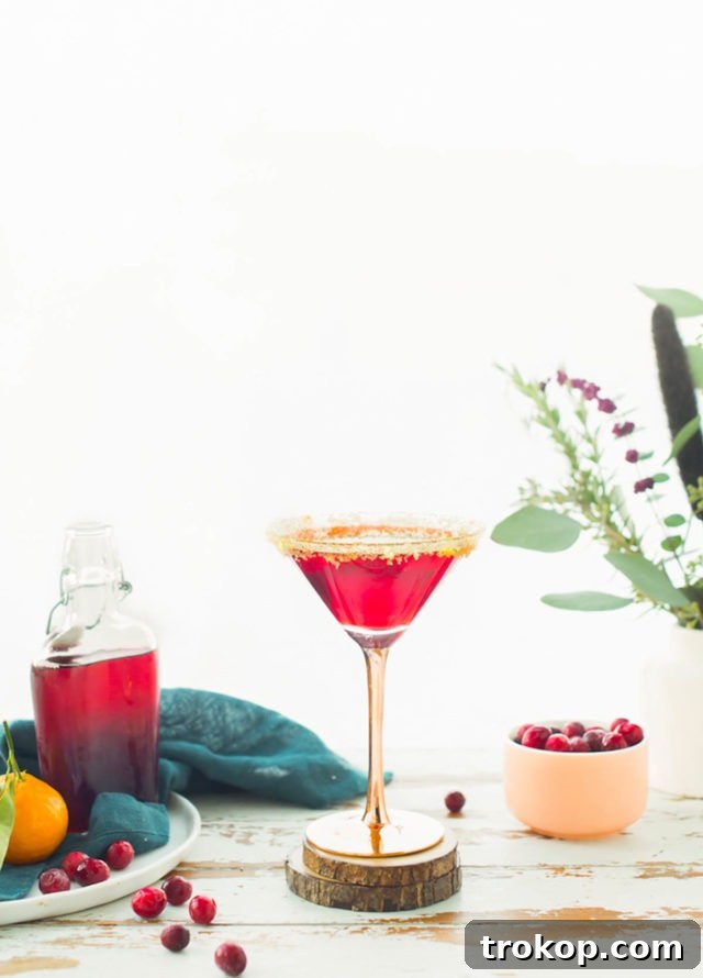 Elevate Your Thanksgiving Dinner Unforgettable Recipes 46 Cranberry Sidecar Cocktail by Sugar & Cloth, an award winning DIY, recipes, and lifestyle blog.