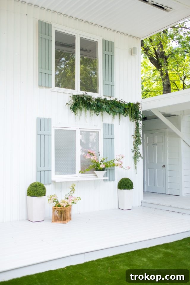 photo of the Juliana Houston with a simple window trim idea by Ashley Rose of Sugar & Cloth