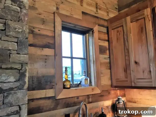 Reclaimed Wood Window Trim