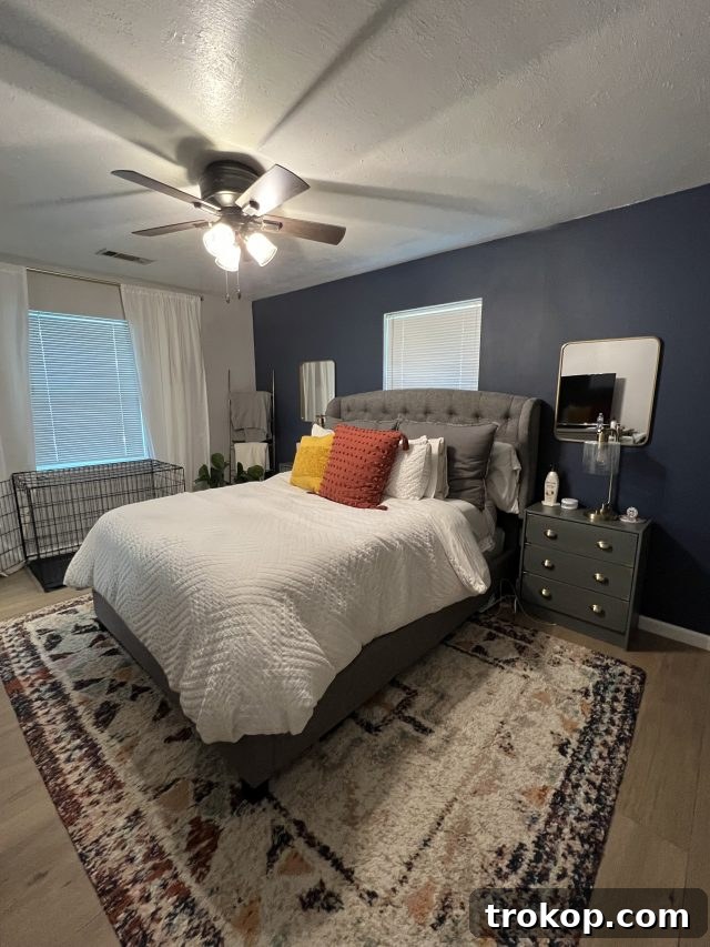 The Art of Decorating a Serene Green Bedroom 3 Before photo of a bedroom needing a makeover