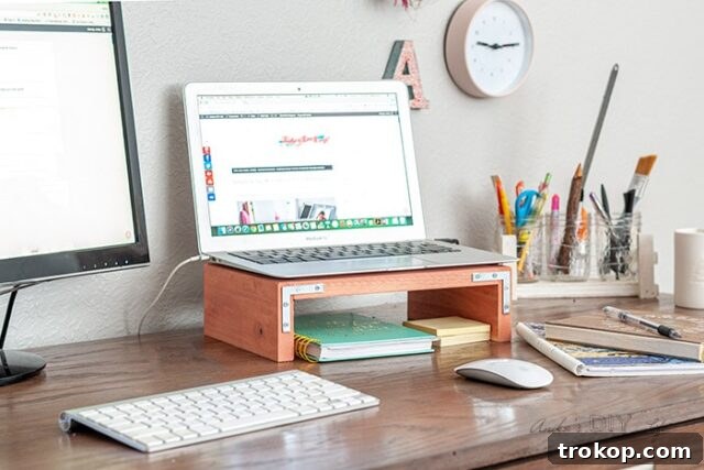 DIY Laptop Stand for Desk