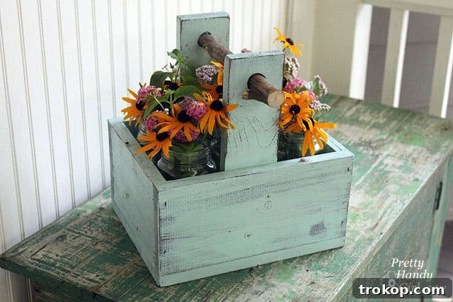 Rustic Wooden Caddy