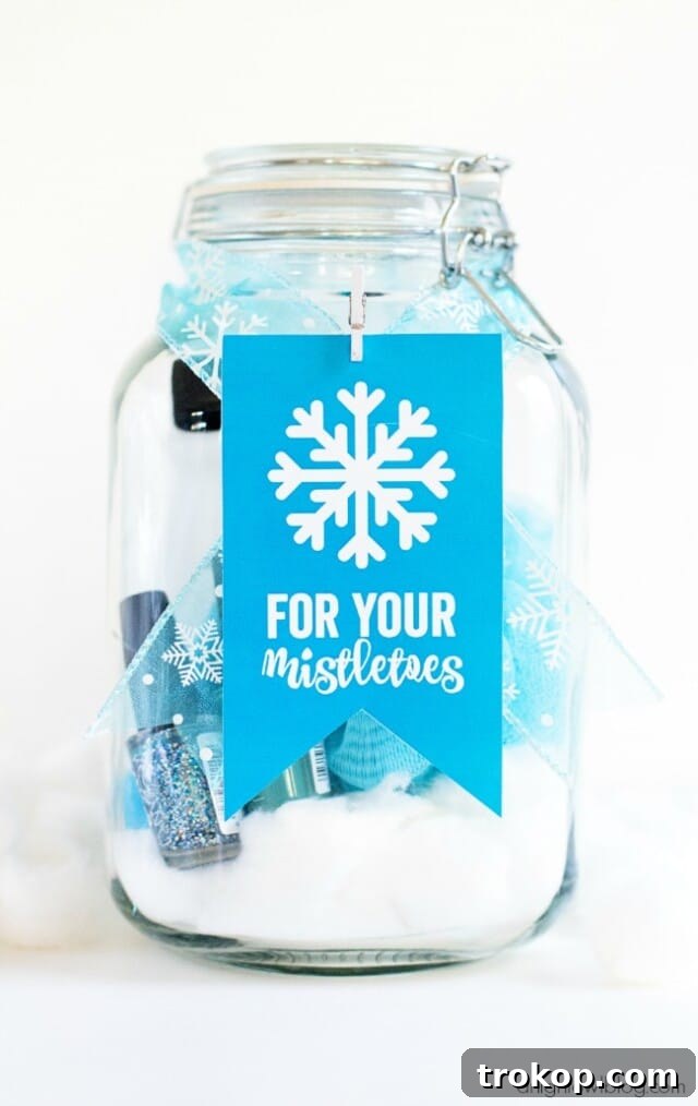 33 Festive Mason Jar Christmas Gift Ideas 16 Spa Pedicure Gift in a Jar