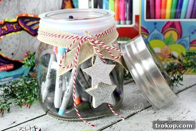 33 Festive Mason Jar Christmas Gift Ideas 23 Rock Painting Kit in a Jar
