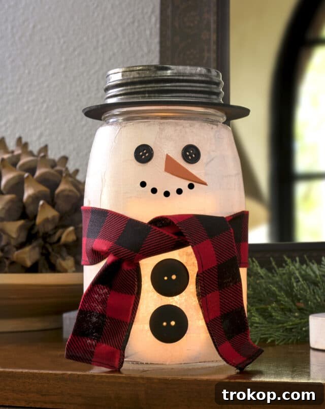 33 Festive Mason Jar Christmas Gift Ideas 7 Mason Jar Snowman