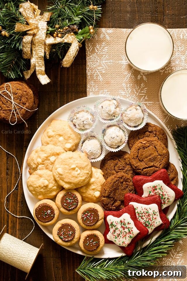 Holiday Cookie Masterclass: Recipes for Delicious Treats and Stunning Displays 11 A unique Holiday Cookie Platter featuring non-traditional Christmas cookies, artfully arranged for a delicious spread.