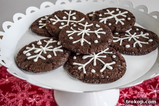 Holiday Cookie Masterclass: Recipes for Delicious Treats and Stunning Displays 34 Rich Pennsylvania Dutch Chocolate Cookies with a hint of cinnamon and a delightfully chewy interior.