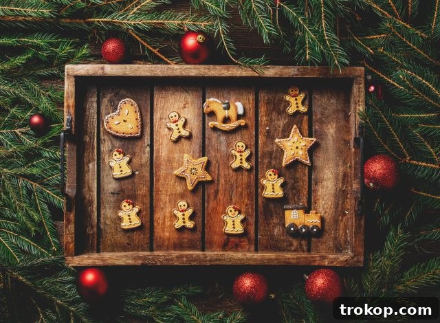 Holiday Cookie Masterclass: Recipes for Delicious Treats and Stunning Displays 35 A festive holiday table adorned with a beautifully arranged Best Cookie Tray, featuring a diverse collection of cookies, treats, and seasonal decor.