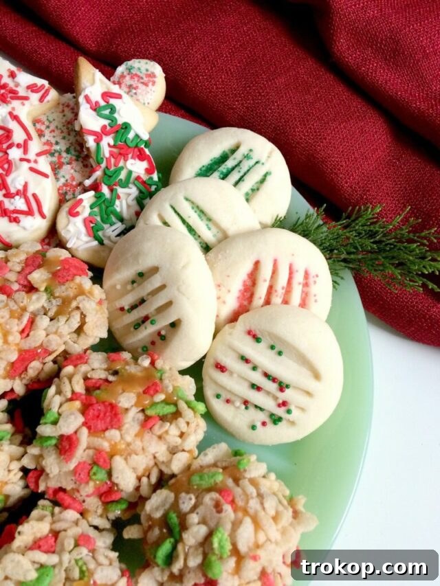 Holiday Cookie Masterclass: Recipes for Delicious Treats and Stunning Displays 10 A rich and tempting Christmas Cookie Tray designed to offer a diverse selection of flavors and textures, with an emphasis on variety.
