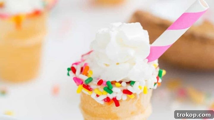 Mini Ice Cream Cone Shot Glasses