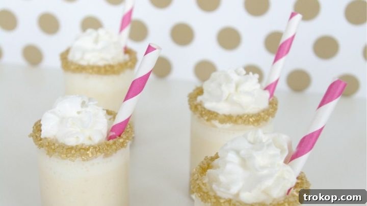 Easy Salted Caramel Milkshake Shots