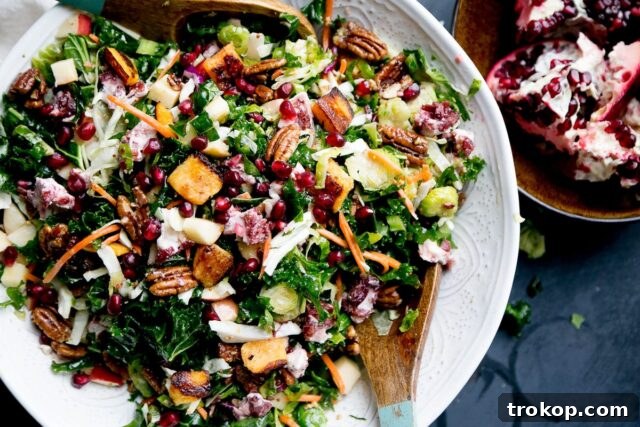 A colorful, fresh, and hearty Ultimate Winter Salad for the holidays.