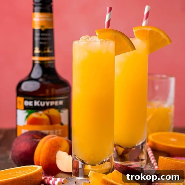 Fuzzy Navel Recipe for Funny Drink Names - Simple and Fruity