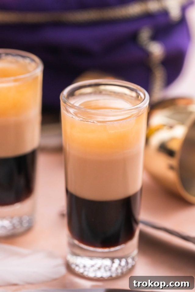Duck Fart Shot Recipe - Elegant Layered Shot