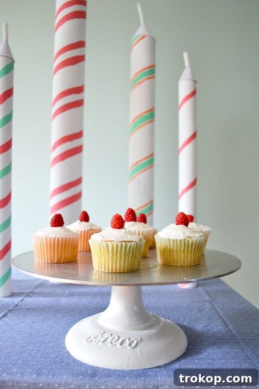 Giant DIY Birthday Candles 2 DIY giant birthday candles - finished product
