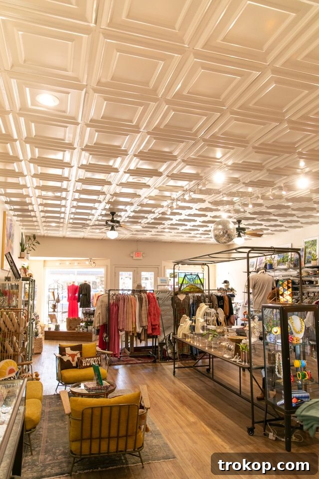Explore New Braunfels: Attractions and Boutiques 9 Interior of The Local Boutique in New Braunfels, Texas, featuring artisanal products