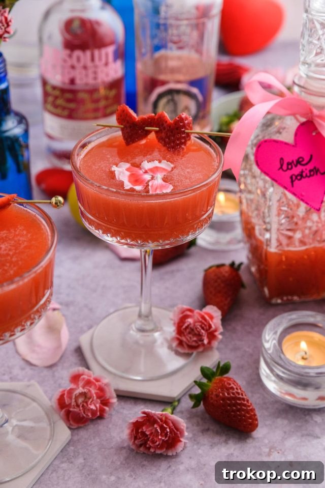 Best Love Potion cocktail recipe by Sugar and Cloth